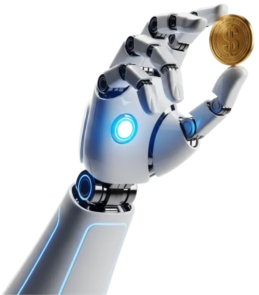 Hand Holding Bitcoins