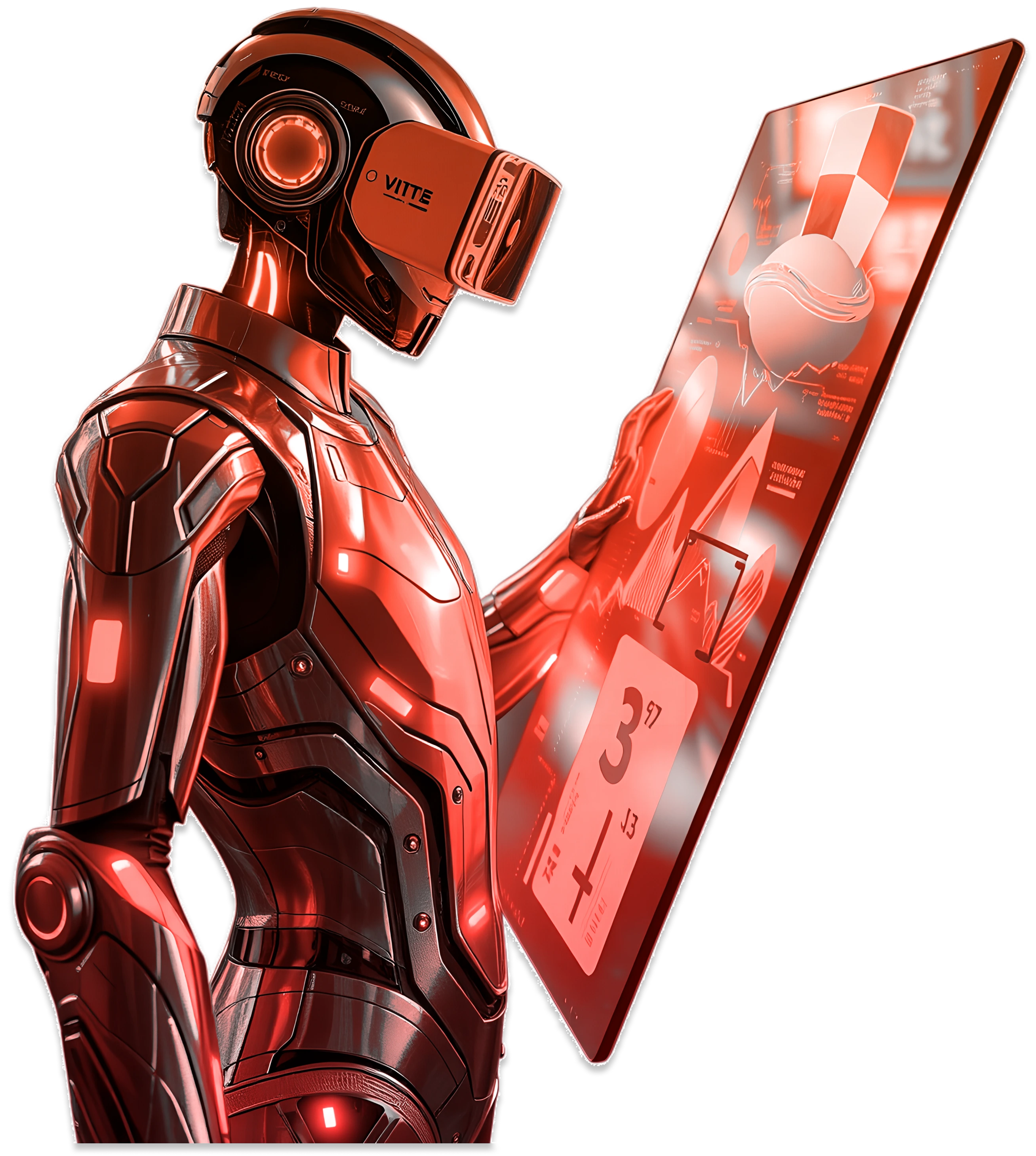 AI Humanoid Robot Illustration